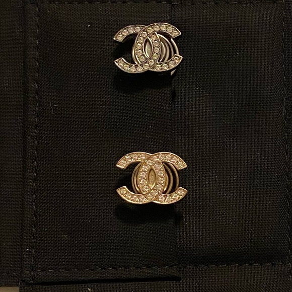 SILVER Chanel CC hair decoration accessory - Picture 1 of 1